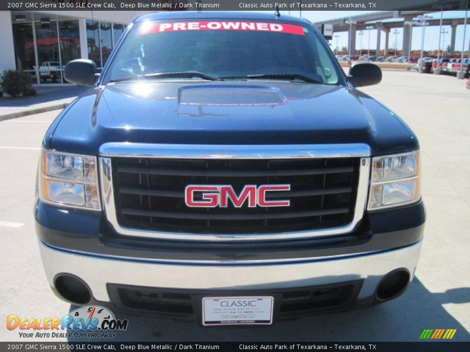 2007 GMC Sierra 1500 SLE Crew Cab Deep Blue Metallic / Dark Titanium Photo #5