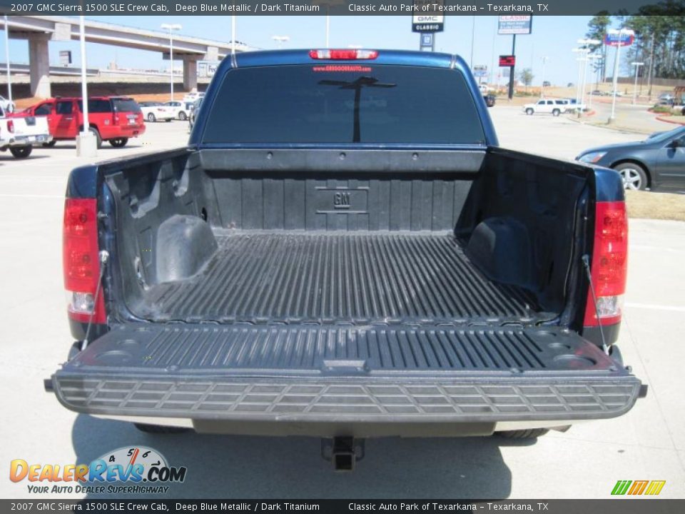 2007 GMC Sierra 1500 SLE Crew Cab Deep Blue Metallic / Dark Titanium Photo #7