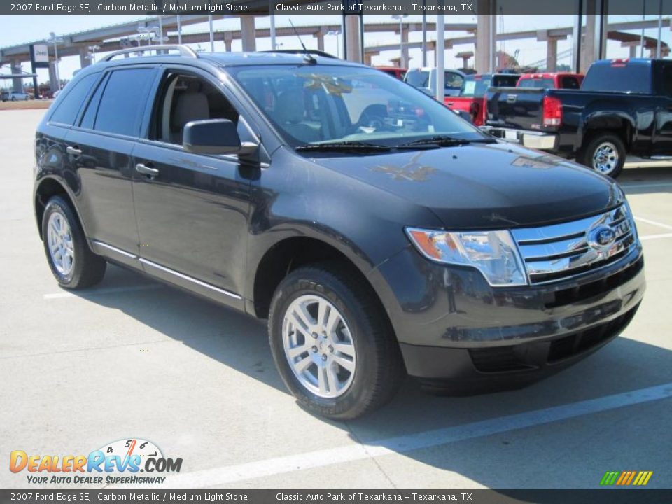 2007 Ford Edge SE Carbon Metallic / Medium Light Stone Photo #2