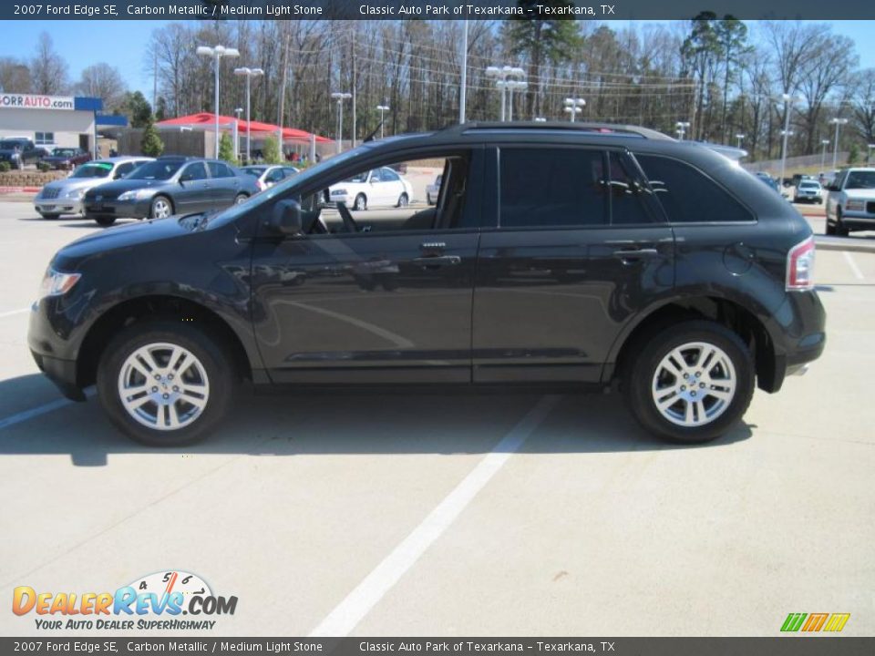 2007 Ford Edge SE Carbon Metallic / Medium Light Stone Photo #3