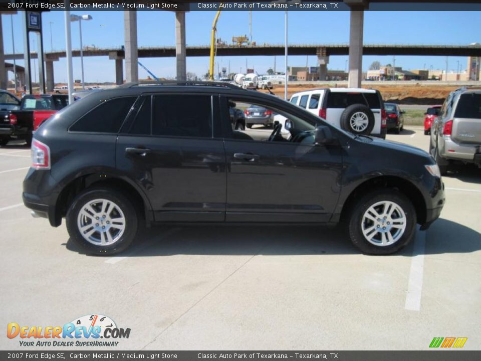 2007 Ford Edge SE Carbon Metallic / Medium Light Stone Photo #4