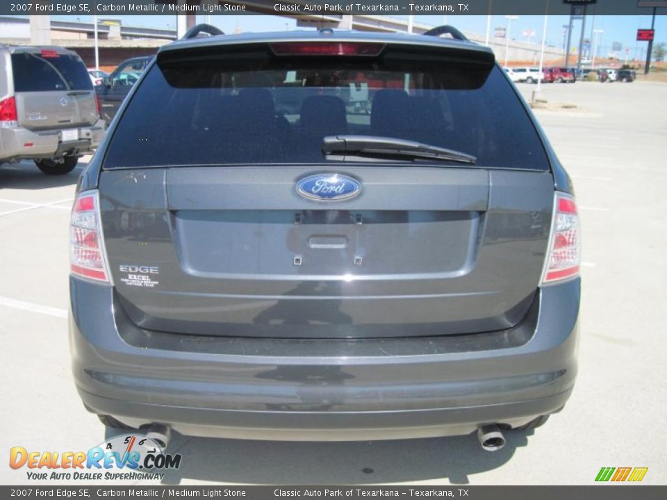 2007 Ford Edge SE Carbon Metallic / Medium Light Stone Photo #6