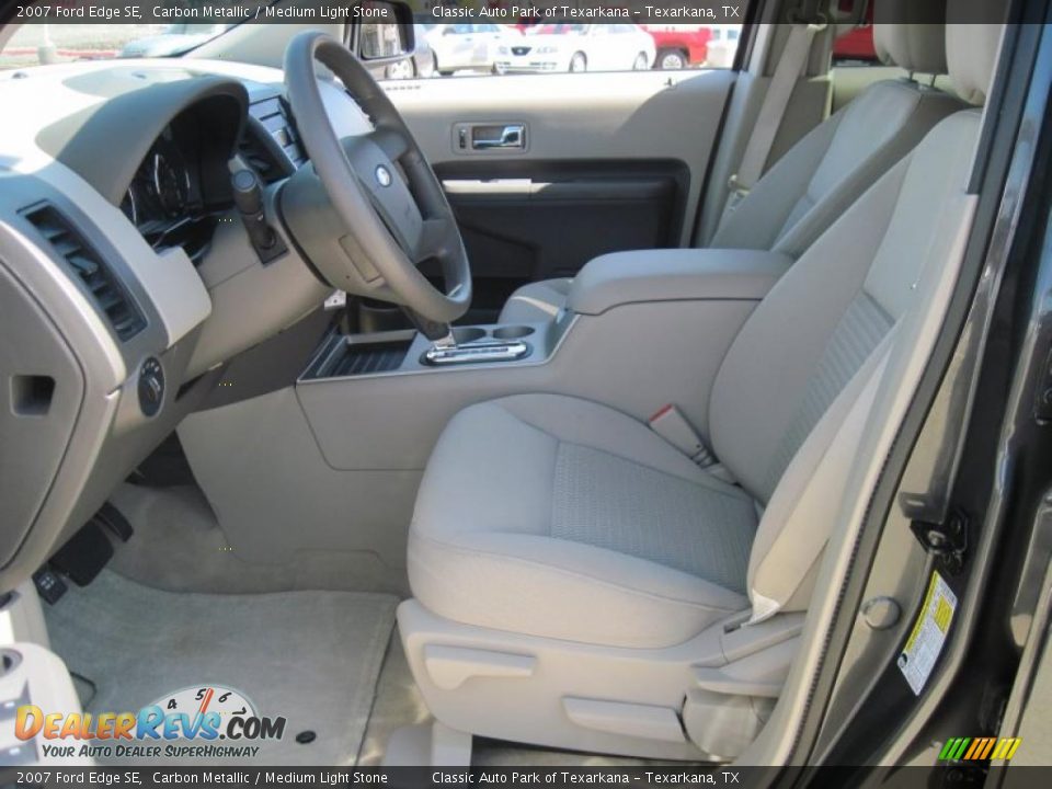 2007 Ford Edge SE Carbon Metallic / Medium Light Stone Photo #9