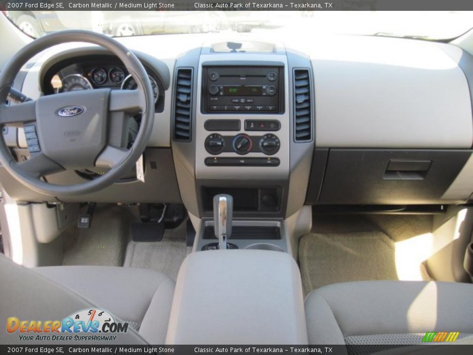 2007 Ford Edge SE Carbon Metallic / Medium Light Stone Photo #11