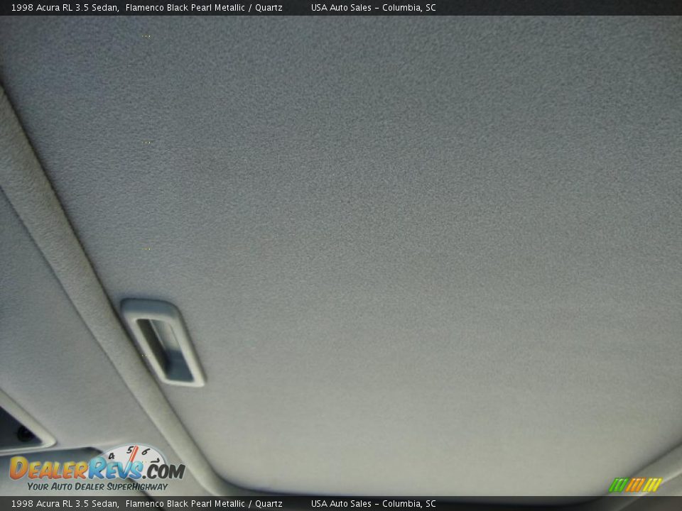 1998 Acura RL 3.5 Sedan Flamenco Black Pearl Metallic / Quartz Photo #25