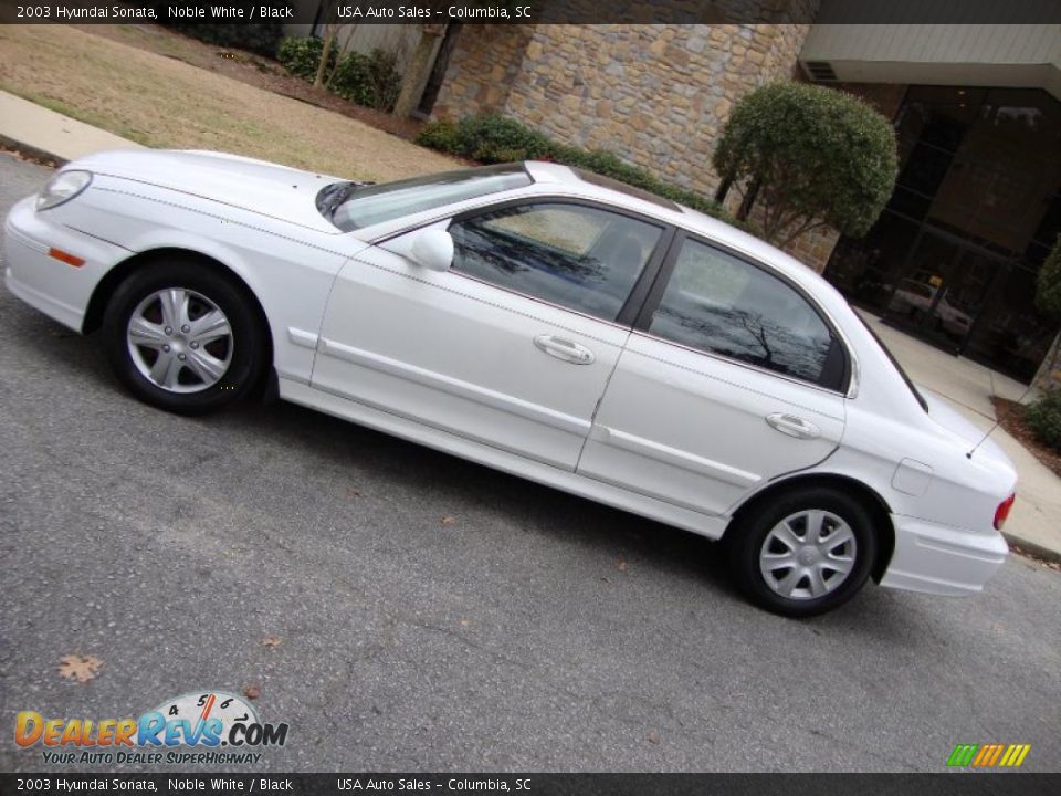 2003 Hyundai Sonata Noble White / Black Photo #1