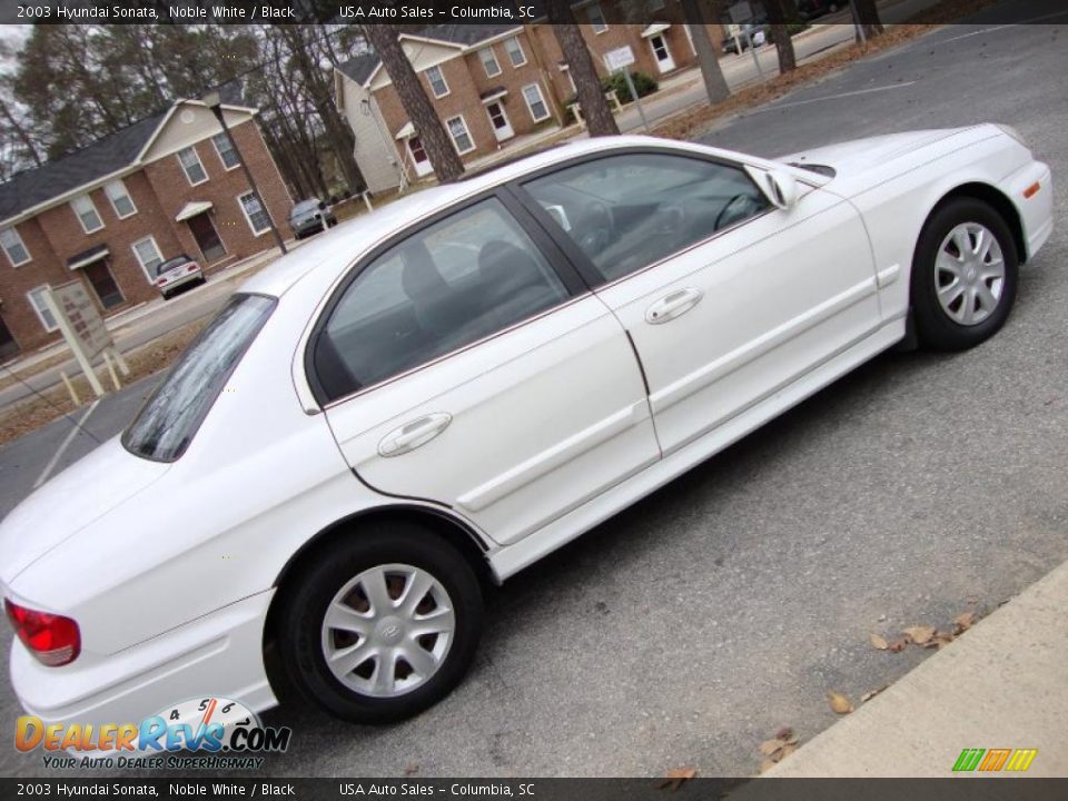 2003 Hyundai Sonata Noble White / Black Photo #20