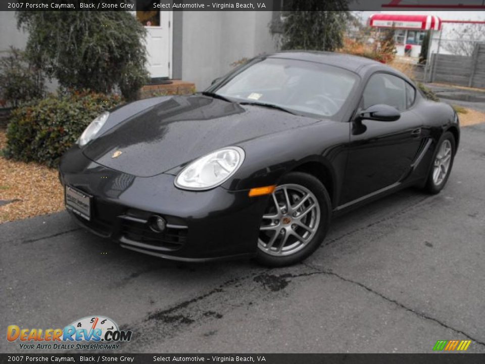2007 Porsche Cayman Black / Stone Grey Photo #1