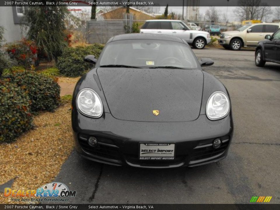 2007 Porsche Cayman Black / Stone Grey Photo #3