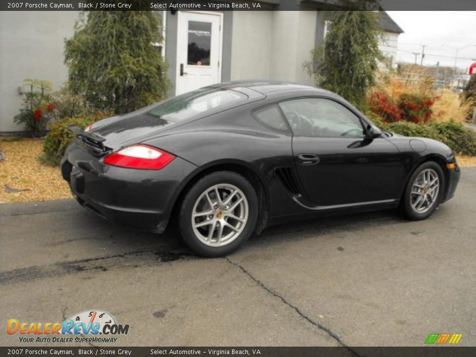 2007 Porsche Cayman Black / Stone Grey Photo #7
