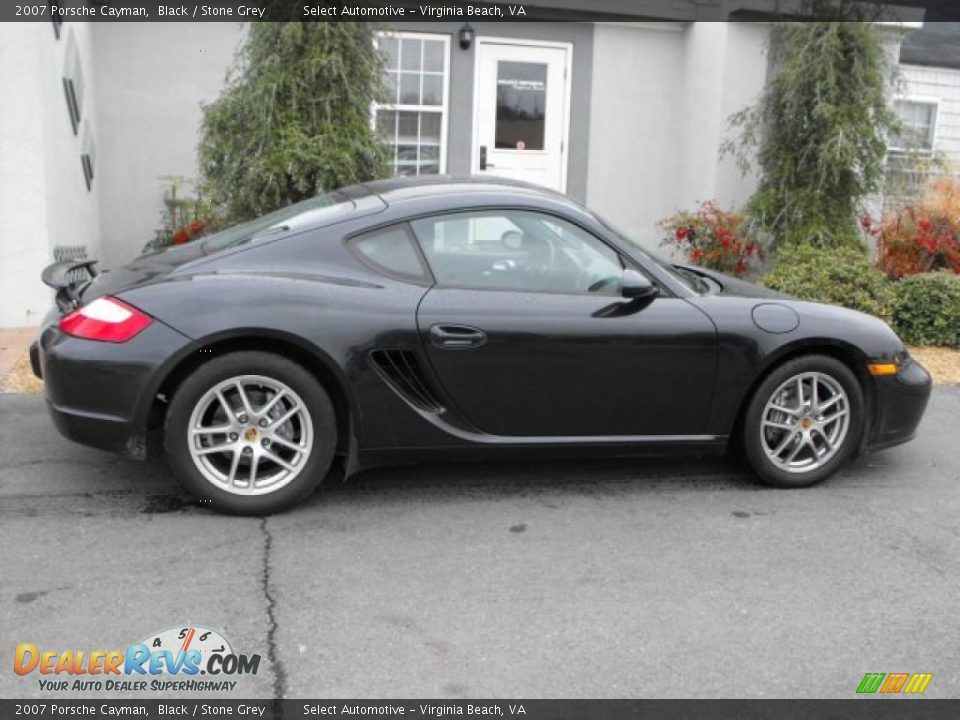 2007 Porsche Cayman Black / Stone Grey Photo #8