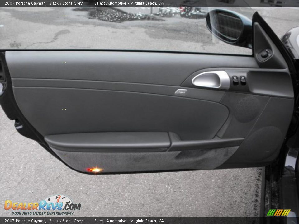 2007 Porsche Cayman Black / Stone Grey Photo #9
