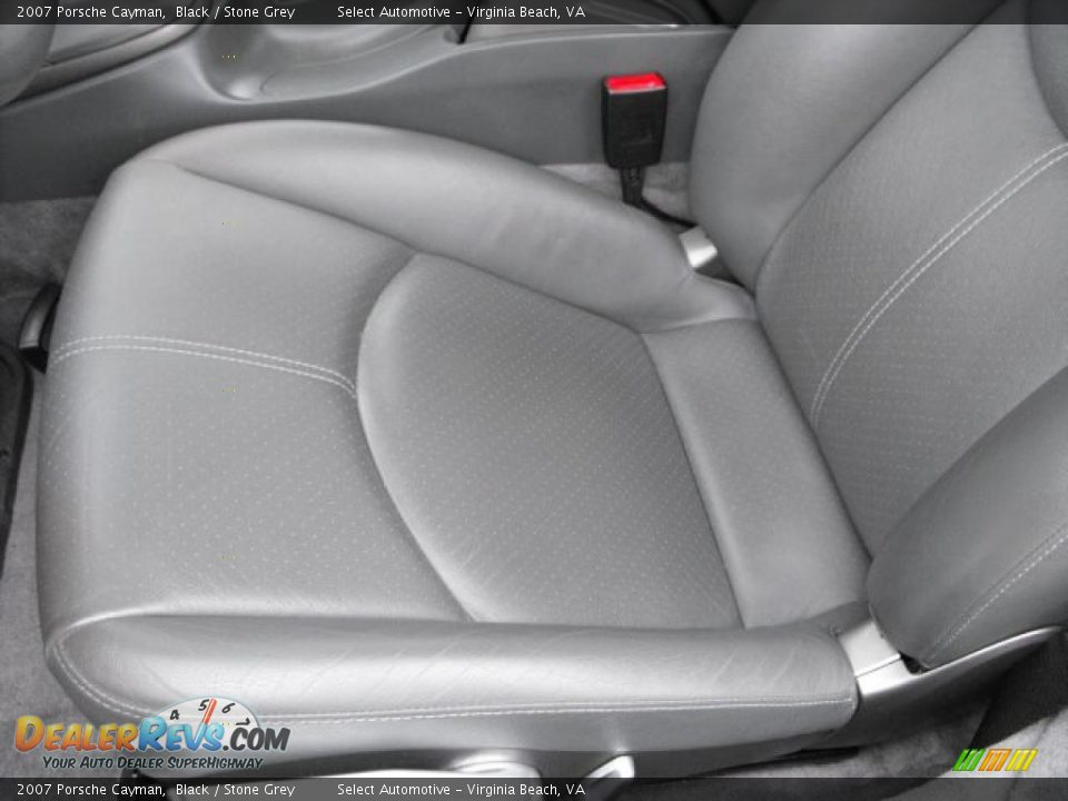 2007 Porsche Cayman Black / Stone Grey Photo #11