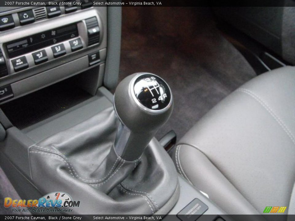 2007 Porsche Cayman Black / Stone Grey Photo #16
