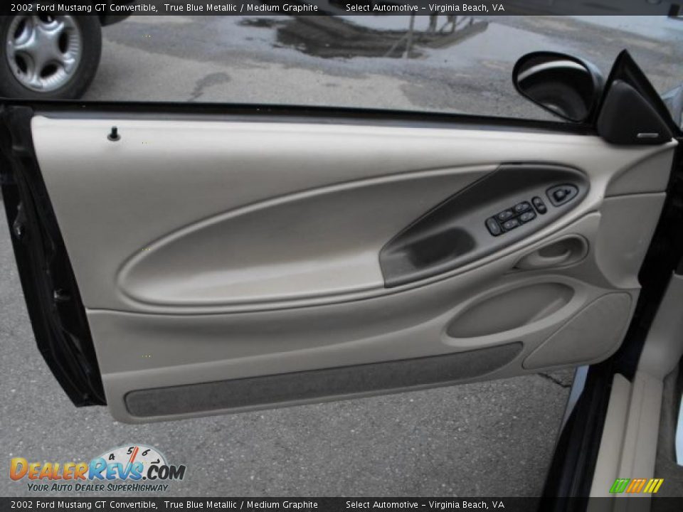 2002 Ford Mustang GT Convertible True Blue Metallic / Medium Graphite Photo #11