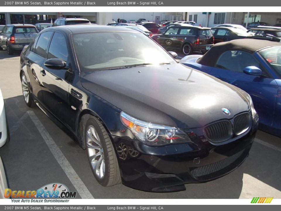 2007 BMW M5 Sedan Black Sapphire Metallic / Black Photo #1