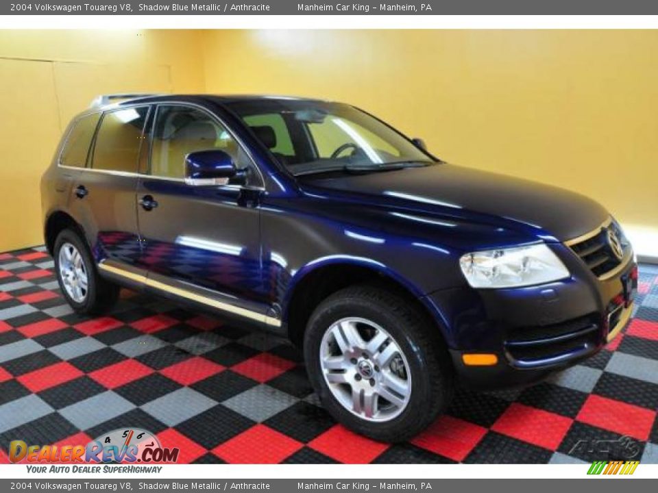 2004 Volkswagen Touareg V8 Shadow Blue Metallic / Anthracite Photo #1