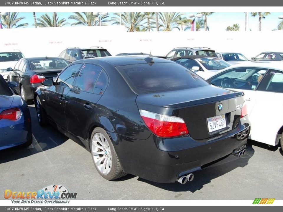 2007 BMW M5 Sedan Black Sapphire Metallic / Black Photo #3