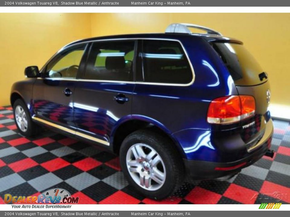 2004 Volkswagen Touareg V8 Shadow Blue Metallic / Anthracite Photo #4