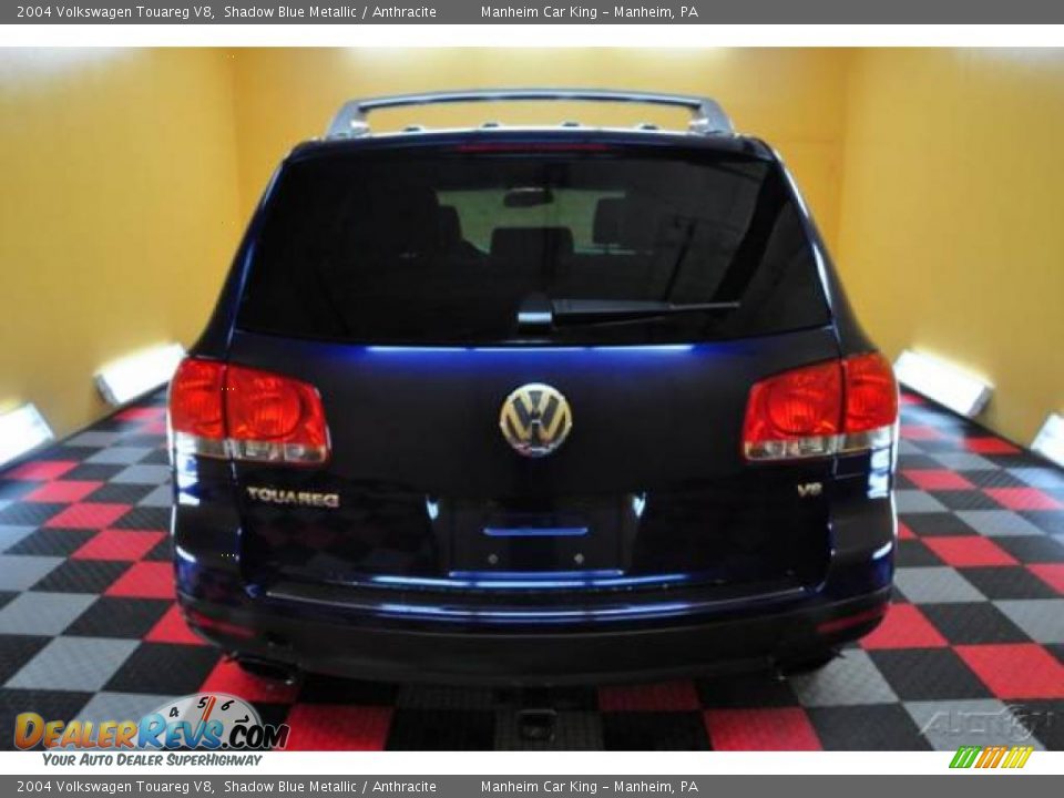 2004 Volkswagen Touareg V8 Shadow Blue Metallic / Anthracite Photo #5