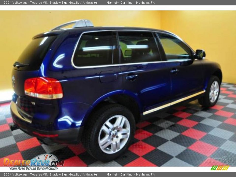2004 Volkswagen Touareg V8 Shadow Blue Metallic / Anthracite Photo #6