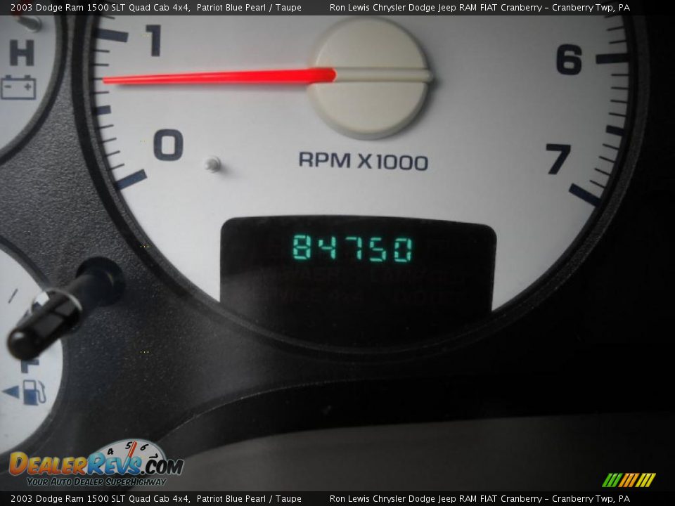 2003 Dodge Ram 1500 SLT Quad Cab 4x4 Patriot Blue Pearl / Taupe Photo #22
