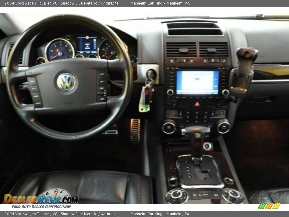 2004 Volkswagen Touareg V8 Shadow Blue Metallic / Anthracite Photo #7