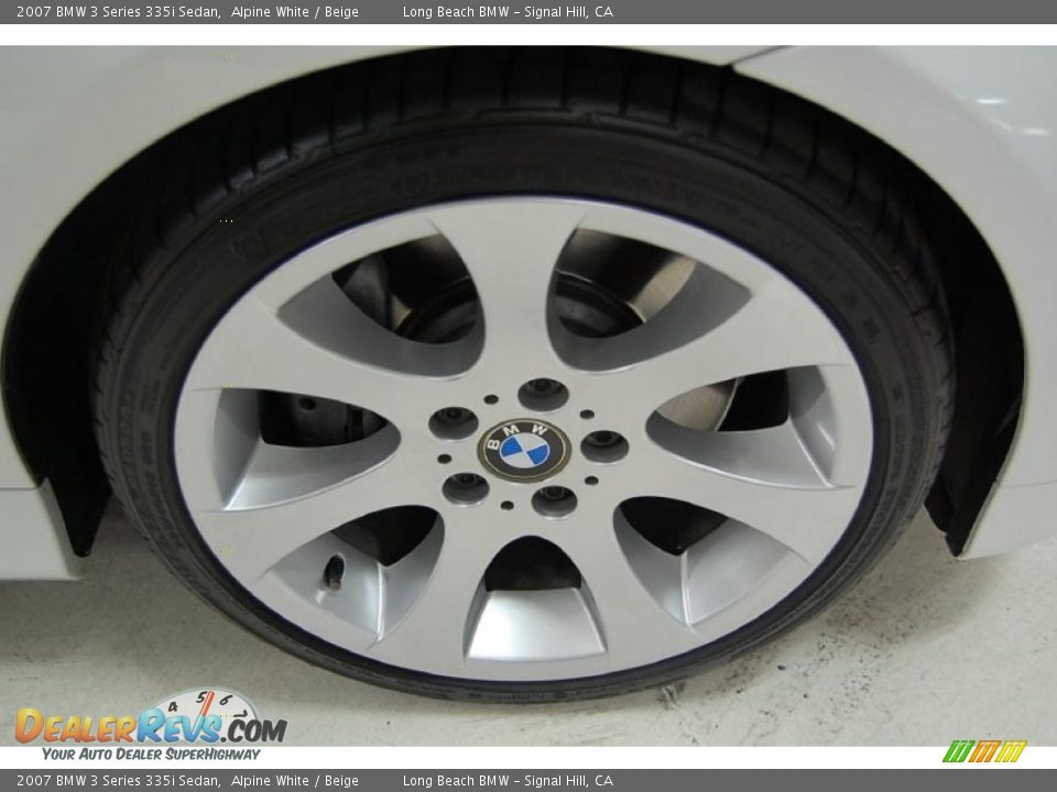 2007 BMW 3 Series 335i Sedan Alpine White / Beige Photo #3