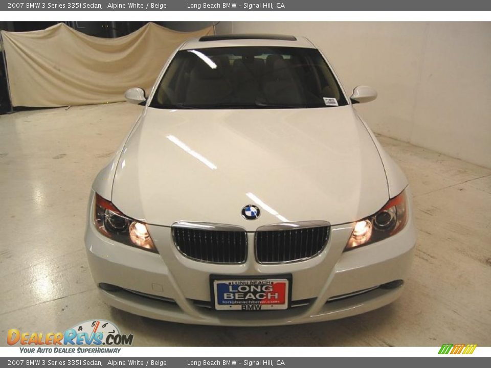 2007 BMW 3 Series 335i Sedan Alpine White / Beige Photo #5
