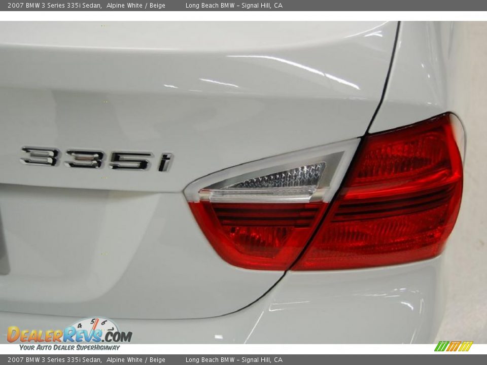 2007 BMW 3 Series 335i Sedan Alpine White / Beige Photo #8