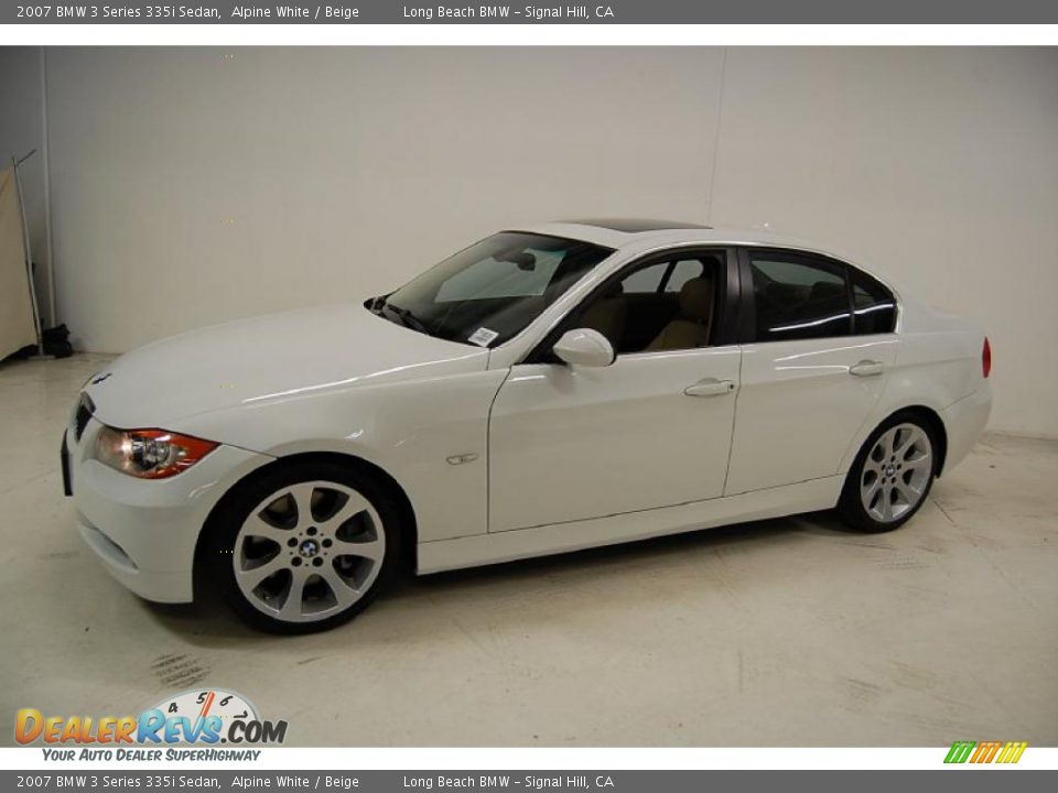 2007 BMW 3 Series 335i Sedan Alpine White / Beige Photo #11