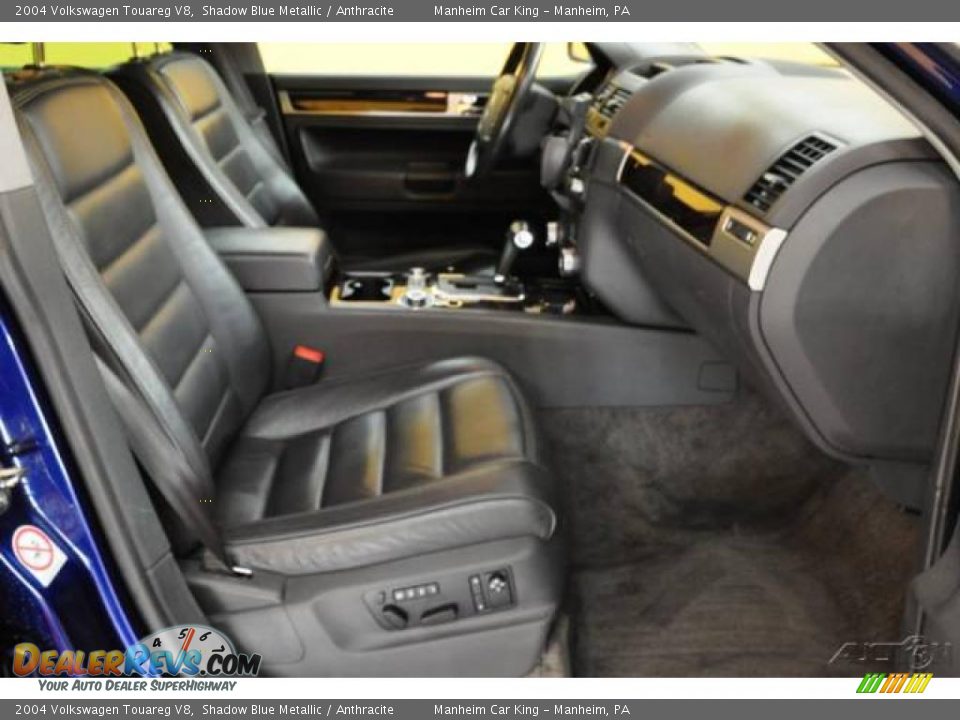 2004 Volkswagen Touareg V8 Shadow Blue Metallic / Anthracite Photo #17