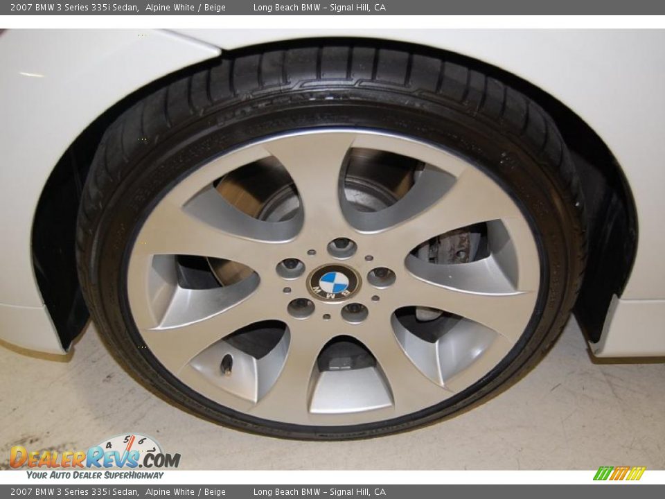 2007 BMW 3 Series 335i Sedan Alpine White / Beige Photo #12