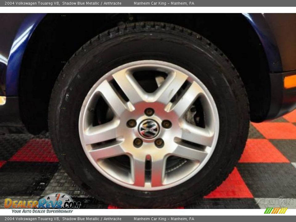 2004 Volkswagen Touareg V8 Shadow Blue Metallic / Anthracite Photo #18