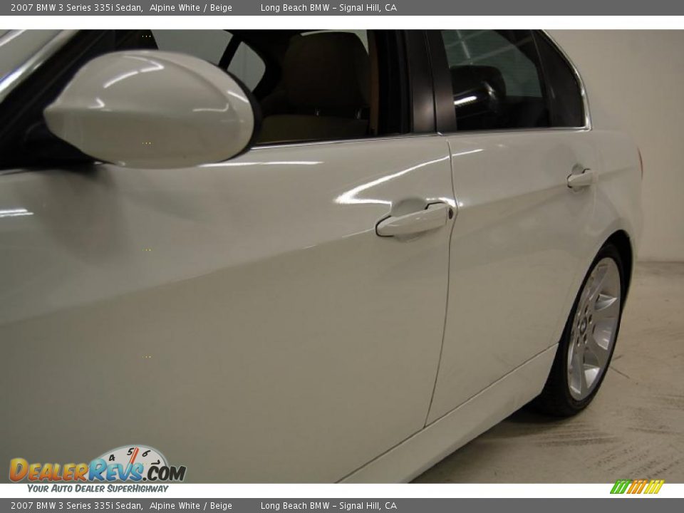2007 BMW 3 Series 335i Sedan Alpine White / Beige Photo #13
