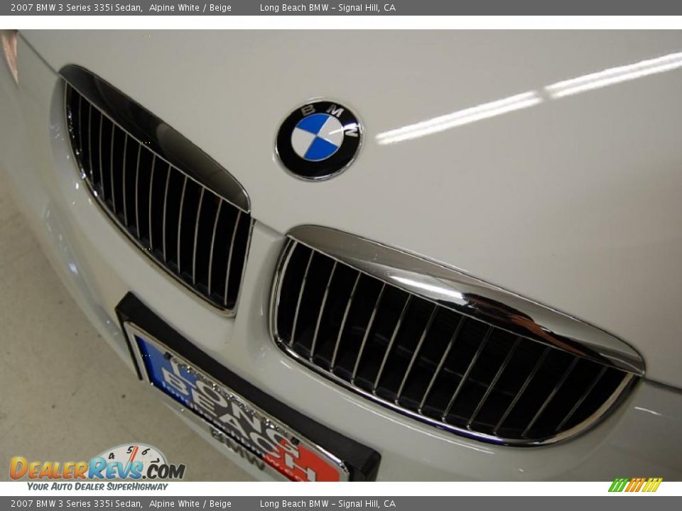 2007 BMW 3 Series 335i Sedan Alpine White / Beige Photo #14
