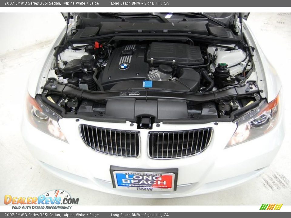 2007 BMW 3 Series 335i Sedan Alpine White / Beige Photo #16