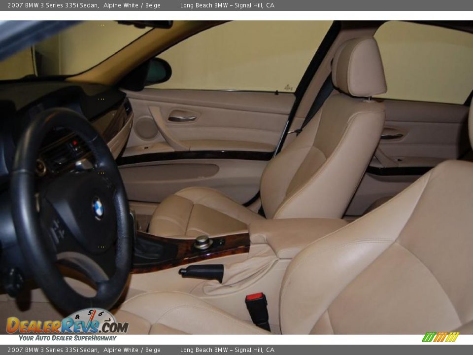 2007 BMW 3 Series 335i Sedan Alpine White / Beige Photo #19
