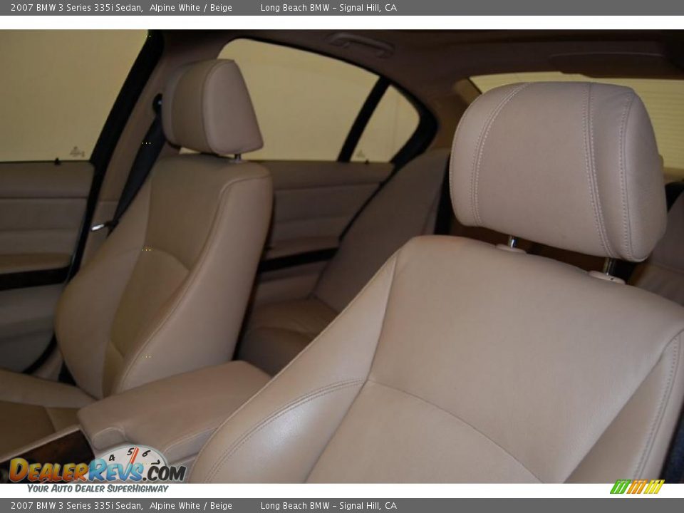 2007 BMW 3 Series 335i Sedan Alpine White / Beige Photo #20