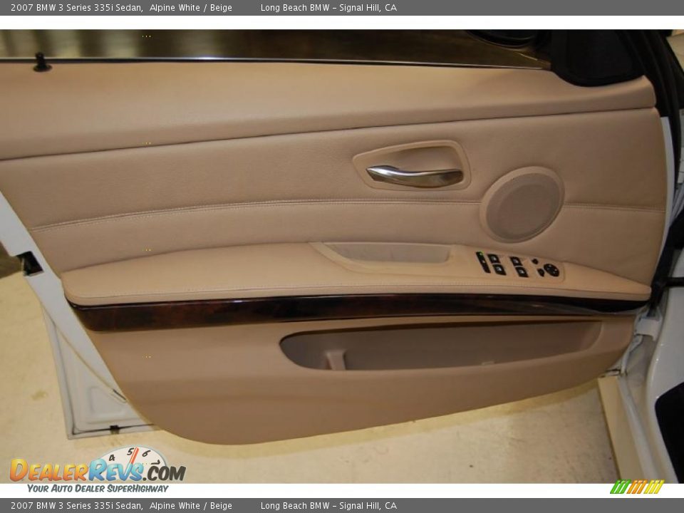 2007 BMW 3 Series 335i Sedan Alpine White / Beige Photo #22