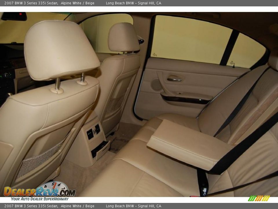 2007 BMW 3 Series 335i Sedan Alpine White / Beige Photo #24