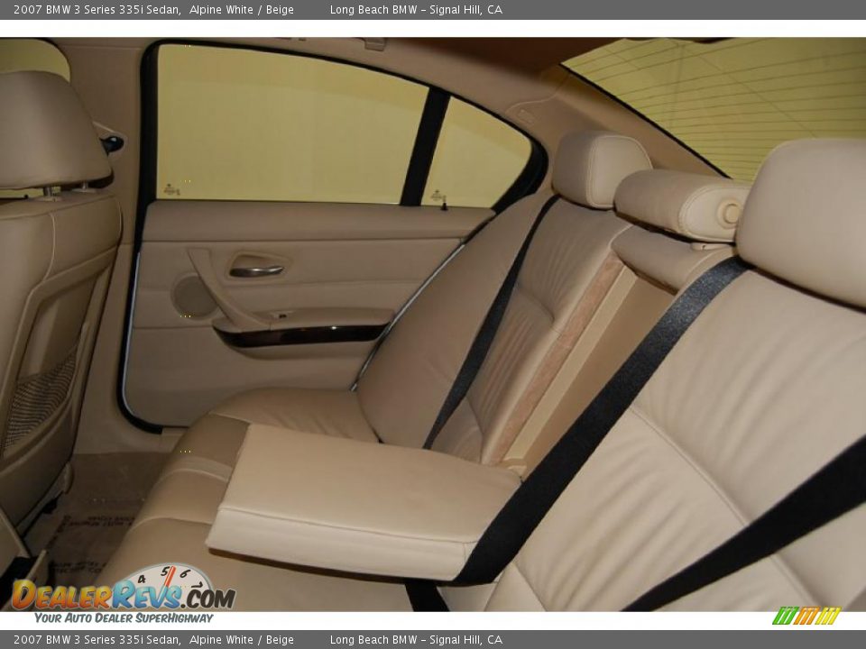 2007 BMW 3 Series 335i Sedan Alpine White / Beige Photo #25