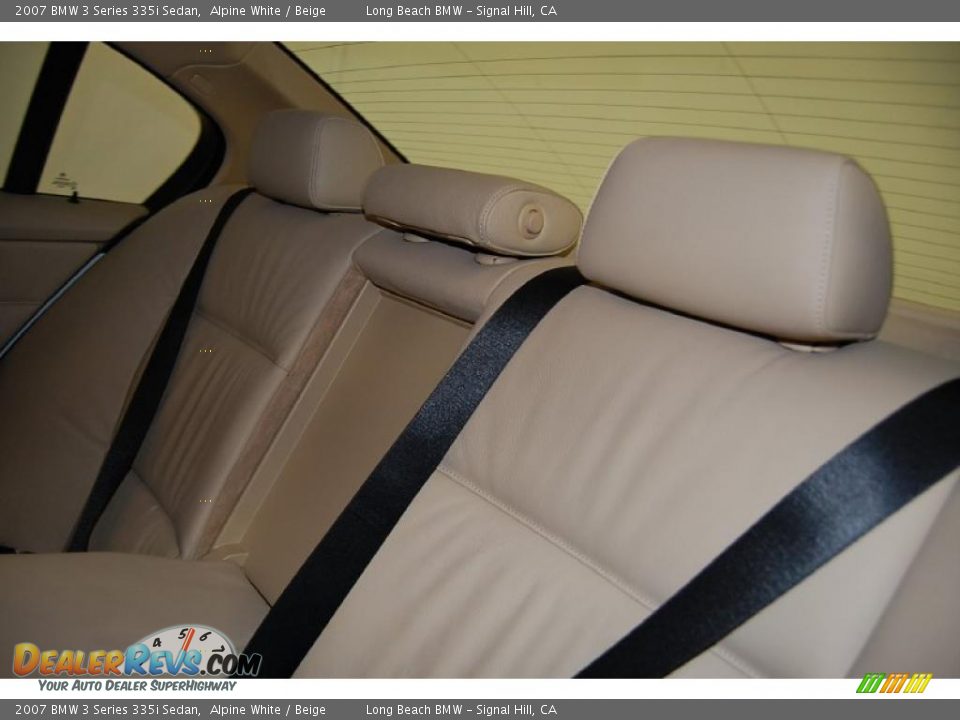 2007 BMW 3 Series 335i Sedan Alpine White / Beige Photo #26