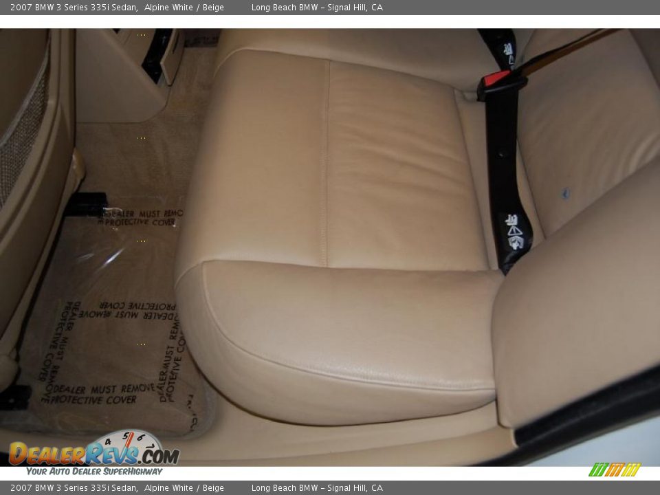 2007 BMW 3 Series 335i Sedan Alpine White / Beige Photo #27