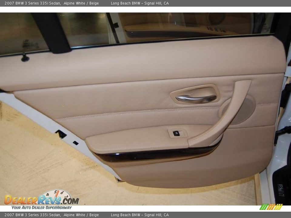 2007 BMW 3 Series 335i Sedan Alpine White / Beige Photo #28