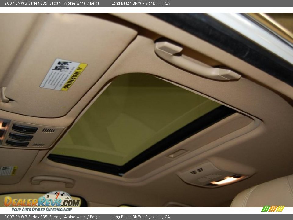 2007 BMW 3 Series 335i Sedan Alpine White / Beige Photo #29