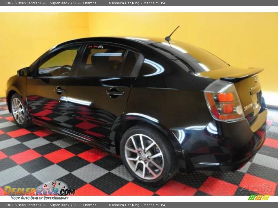 2007 Nissan Sentra SE-R Super Black / SE-R Charcoal Photo #4