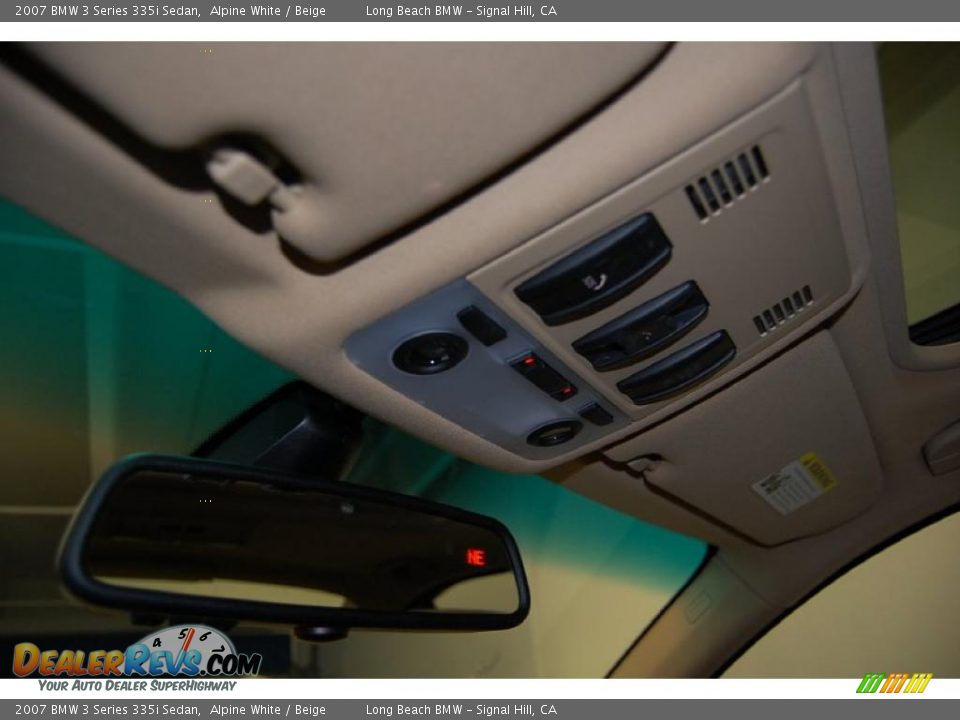 2007 BMW 3 Series 335i Sedan Alpine White / Beige Photo #36