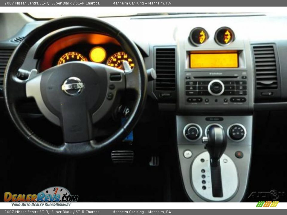 2007 Nissan Sentra SE-R Super Black / SE-R Charcoal Photo #8