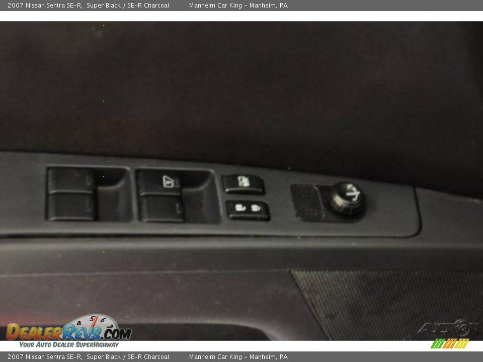 2007 Nissan Sentra SE-R Super Black / SE-R Charcoal Photo #13